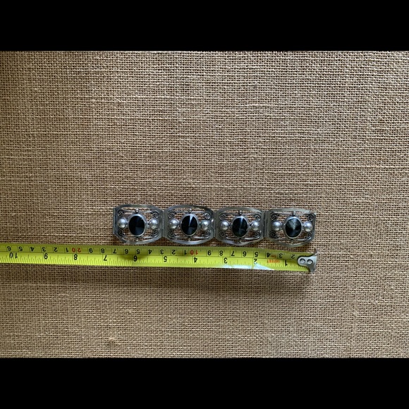 VINTAGE TAXCO 925 MEXICO STONE BRACELET - Picture 5 of 7